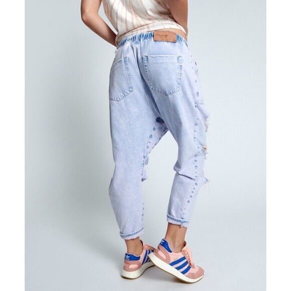 NWT FREE PEOPLE Sz XS SHABBY KINGPINS IN PURPLE HAZE - Picture 5 of 7